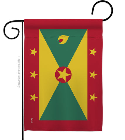 Grenada - Nationality Flags of the World Vertical Impressions Decorative Flags HG140096 Made In USA