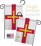 Guernsey - Nationality Flags of the World Vertical Impressions Decorative Flags HG140099 Made In USA