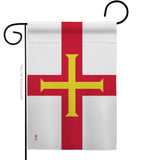 Guernsey - Nationality Flags of the World Vertical Impressions Decorative Flags HG140099 Made In USA