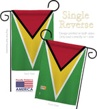Guyana - Nationality Flags of the World Vertical Impressions Decorative Flags HG140102 Made In USA