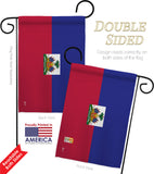 Haiti - Nationality Flags of the World Vertical Impressions Decorative Flags HG140103 Made In USA