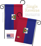 Haiti - Nationality Flags of the World Vertical Impressions Decorative Flags HG140103 Made In USA