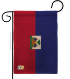 Haiti - Nationality Flags of the World Vertical Impressions Decorative Flags HG140103 Made In USA