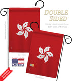 Hong Kong - Nationality Flags of the World Vertical Impressions Decorative Flags HG140105 Made In USA