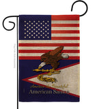 US Samoa - Nationality Flags of the World Vertical Impressions Decorative Flags HG140269 Made In USA