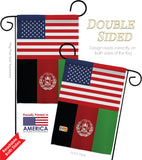 Afghanistan US Friendship - Nationality Flags of the World Vertical Impressions Decorative Flags HG140271 Made In USA