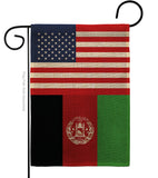 Afghanistan US Friendship - Nationality Flags of the World Vertical Impressions Decorative Flags HG140271 Made In USA