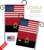 Angola US Friendship - Nationality Flags of the World Vertical Impressions Decorative Flags HG140276 Made In USA