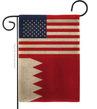 Bahrain US Friendship - Nationality Flags of the World Vertical Impressions Decorative Flags HG140290 Made In USA