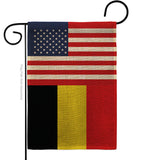 Belgium US Friendship - Nationality Flags of the World Vertical Impressions Decorative Flags HG140296 Made In USA