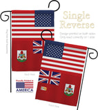 Bermuda US Friendship - Nationality Flags of the World Vertical Impressions Decorative Flags HG140299 Made In USA