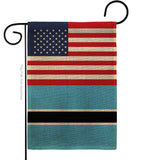 Botswana US Friendship - Nationality Flags of the World Vertical Impressions Decorative Flags HG140311 Made In USA