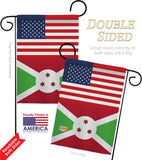 Burundi US Friendship - Nationality Flags of the World Vertical Impressions Decorative Flags HG140326 Made In USA