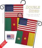 Cameroon US Friendship - Nationality Flags of the World Vertical Impressions Decorative Flags HG140328 Made In USA