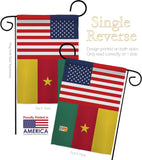 Cameroon US Friendship - Nationality Flags of the World Vertical Impressions Decorative Flags HG140328 Made In USA