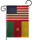 Cameroon US Friendship - Nationality Flags of the World Vertical Impressions Decorative Flags HG140328 Made In USA