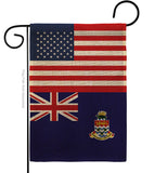 Cayman Islands US Friendship - Nationality Flags of the World Vertical Impressions Decorative Flags HG140331 Made In USA