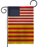 Catalonia US Friendship - Nationality Flags of the World Vertical Impressions Decorative Flags HG140337 Made In USA