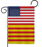 Catalonia US Friendship - Nationality Flags of the World Vertical Impressions Decorative Flags HG140337 Made In USA