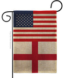 England US Friendship - Nationality Flags of the World Vertical Impressions Decorative Flags HG140368 Made In USA