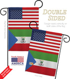 Equatorial Guinea US Friendship - Nationality Flags of the World Vertical Impressions Decorative Flags HG140369 Made In USA