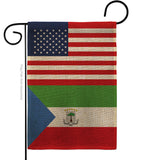 Equatorial Guinea US Friendship - Nationality Flags of the World Vertical Impressions Decorative Flags HG140369 Made In USA