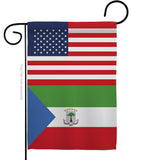Equatorial Guinea US Friendship - Nationality Flags of the World Vertical Impressions Decorative Flags HG140369 Made In USA