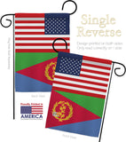Eritrea US Friendship - Nationality Flags of the World Vertical Impressions Decorative Flags HG140370 Made In USA