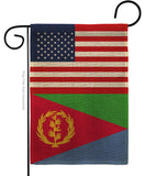 Eritrea US Friendship - Nationality Flags of the World Vertical Impressions Decorative Flags HG140370 Made In USA