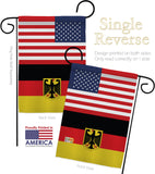 Germany w/Eagle US Friendship - Nationality Flags of the World Vertical Impressions Decorative Flags HG140383 Made In USA