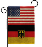 Germany w/Eagle US Friendship - Nationality Flags of the World Vertical Impressions Decorative Flags HG140383 Made In USA