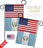 Guatemala US Friendship - Nationality Flags of the World Vertical Impressions Decorative Flags HG140391 Made In USA