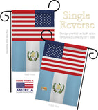 Guatemala US Friendship - Nationality Flags of the World Vertical Impressions Decorative Flags HG140391 Made In USA