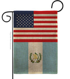 Guatemala US Friendship - Nationality Flags of the World Vertical Impressions Decorative Flags HG140391 Made In USA