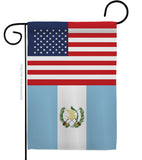 Guatemala US Friendship - Nationality Flags of the World Vertical Impressions Decorative Flags HG140391 Made In USA