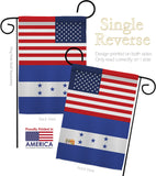 Honduras US Friendship - Nationality Flags of the World Vertical Impressions Decorative Flags HG140397 Made In USA