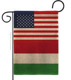 Hungary US Friendship - Nationality Flags of the World Vertical Impressions Decorative Flags HG140399 Made In USA