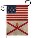 Jersey US Friendship - Nationality Flags of the World Vertical Impressions Decorative Flags HG140419 Made In USA