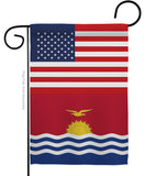 Kiribati US Friendship - Nationality Flags of the World Vertical Impressions Decorative Flags HG140424 Made In USA