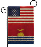 Kiribati US Friendship - Nationality Flags of the World Vertical Impressions Decorative Flags HG140424 Made In USA