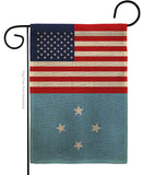 Micronesia US Friendship - Nationality Flags of the World Vertical Impressions Decorative Flags HG140452 Made In USA