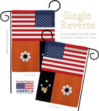 Northern Territories US Friendship - Nationality Flags of the World Vertical Impressions Decorative Flags HG140473 Made In USA