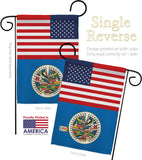 Organization Of American States US Friendship - Nationality Flags of the World Vertical Impressions Decorative Flags HG140475 Made In USA