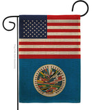 Organization Of American States US Friendship - Nationality Flags of the World Vertical Impressions Decorative Flags HG140475 Made In USA