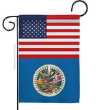 Organization Of American States US Friendship - Nationality Flags of the World Vertical Impressions Decorative Flags HG140475 Made In USA