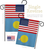 Palau US Friendship - Nationality Flags of the World Vertical Impressions Decorative Flags HG140477 Made In USA