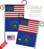 Pohnpei US Friendship - Nationality Flags of the World Vertical Impressions Decorative Flags HG140481 Made In USA