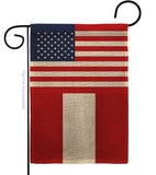 Peru US Friendship - Nationality Flags of the World Vertical Impressions Decorative Flags HG140483 Made In USA