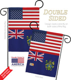 Pitcairn Islands US Friendship - Nationality Flags of the World Vertical Impressions Decorative Flags HG140485 Made In USA