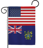 Pitcairn Islands US Friendship - Nationality Flags of the World Vertical Impressions Decorative Flags HG140485 Made In USA